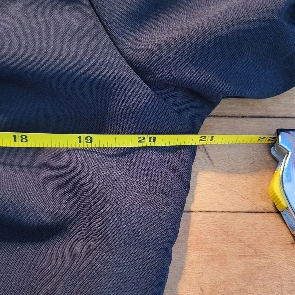 Pretty garden Puff Sleeve Wide Leg Belted Black Jumpsuit Size XL - Picture 13 of 15